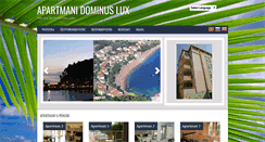 Desktop Screenshot of petrovac-apartman.com