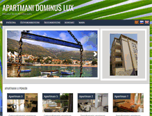 Tablet Screenshot of petrovac-apartman.com